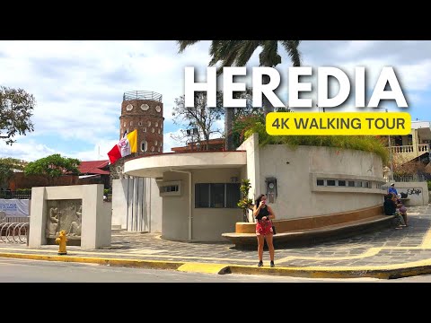 Heredia, Costa Rica 🇨🇷 - Downtown Heredia - 4K Walking Tour