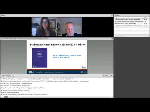 Info Session: Undertake a Comprehensive Probation System Review Request for Applications Webinar