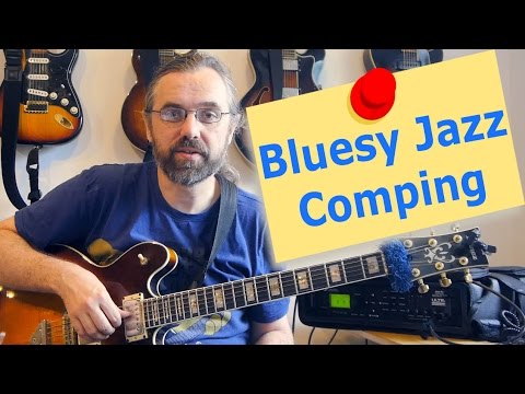 Making Jazz Chords sound Bluesy - Guitar lesson