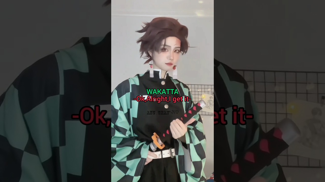 Japanese words for everyone 🥰💞 Part-7 #cosplay #demonslayer #shorts #edit #anime #tanjiro #kny#akaza