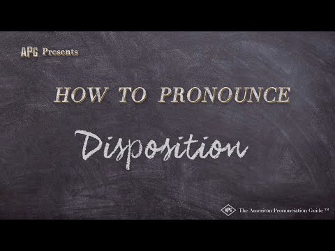 How to Pronounce Disposition (Real Life Examples!)
