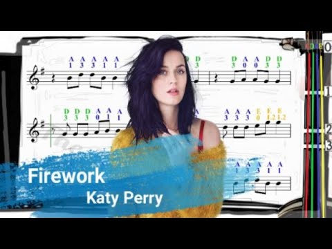 Firework | Katy Perry | Violin SHEET MUSIC [With Fingerings] [Level 3] New Key