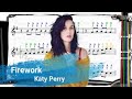Firework Katy Perry Violin SHEET MUSIC With Fingerings Level 3 New Key