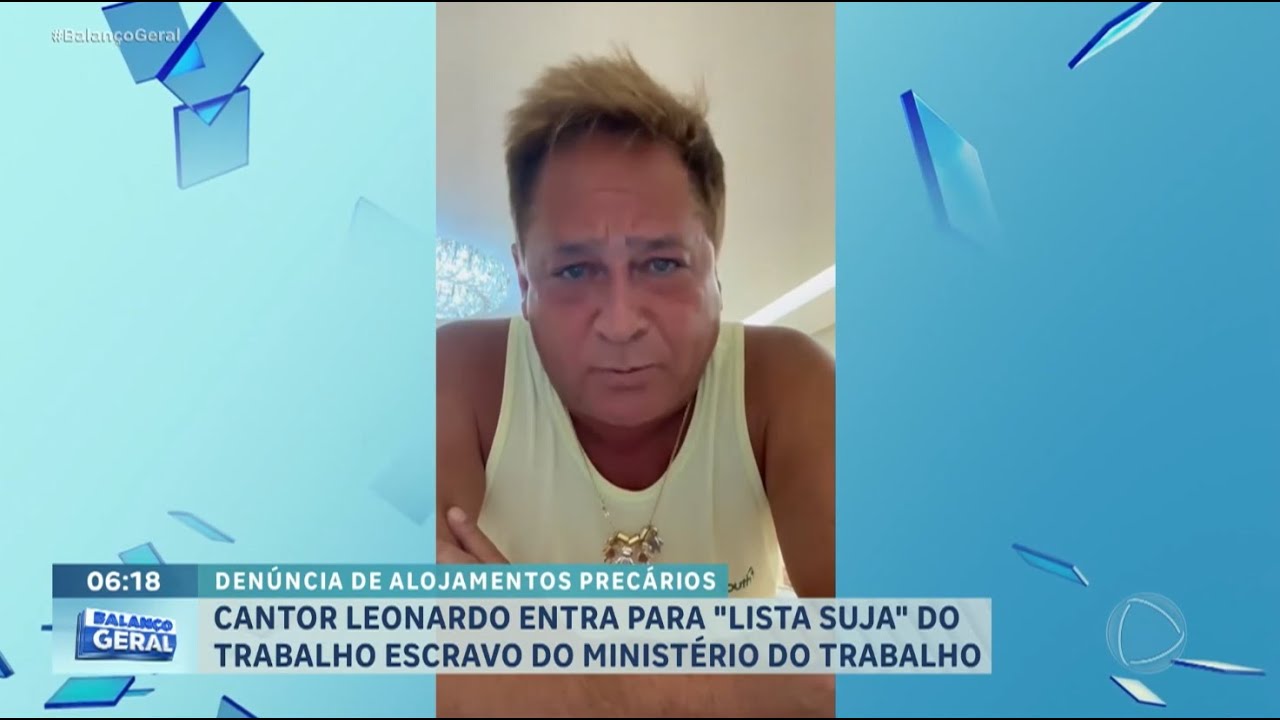 Leonardo acusado de  Trabalho Escravo, cantor se defende | Balanço Geral