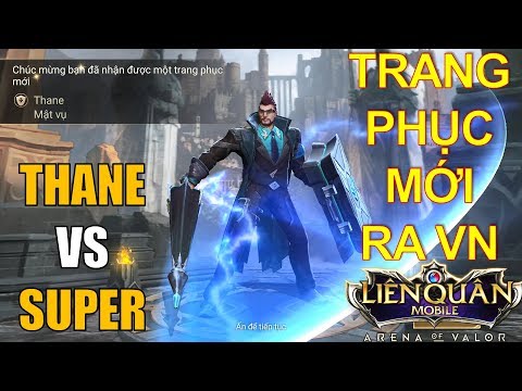Trang phục mới ra mắt Việt Nam: THANE Mật vụ ngầu lòi và kèo đối đầu Superman Arena of Valor