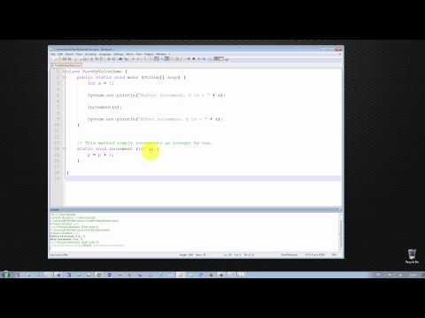 Java Tutorial - Passing by Value (Primitive Data Types) Video