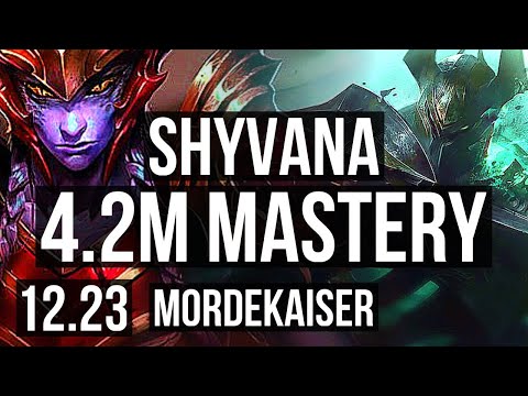 SHYVANA vs MORDEKAISER (TOP) | 4.2M mastery, 1100+ games | EUW Diamond | 12.23