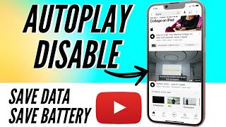 How to Disable YouTube Video Autoplay While Scrolling in iPhone I Disable Youtube Video Preview
