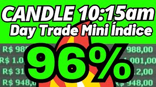 🔥ACHEI um PADRÃO! 96% DE ACERTO no DAY TRADE em MINI ÍNDICE no candle de 10:15 da manhã!