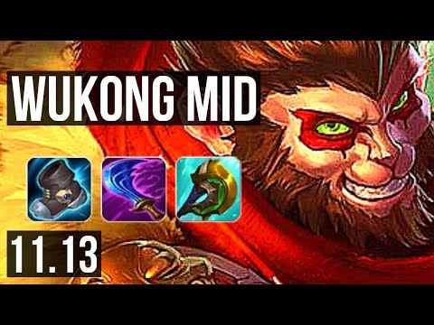WUKONG vs AURELION SOL (MID) | 5/1/8, 2.2M mastery, 700+ games | NA Grandmaster | v11.13