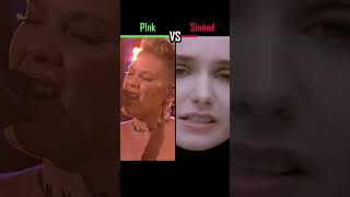 PINK vs SINÉAD O&#39;CONNOR - Nothing Compares 2 U - #shorts