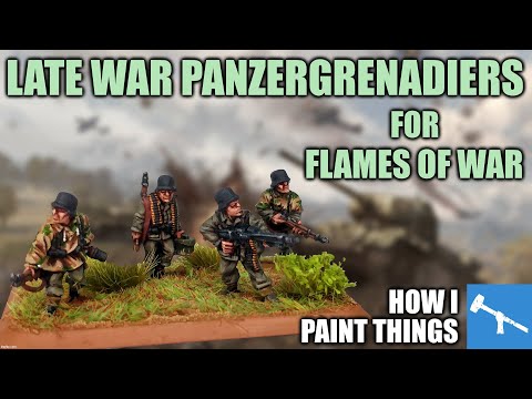 Flames of War Panzergrenadiers - Camo at 15mm Kept Simple! [How I Paint Things]