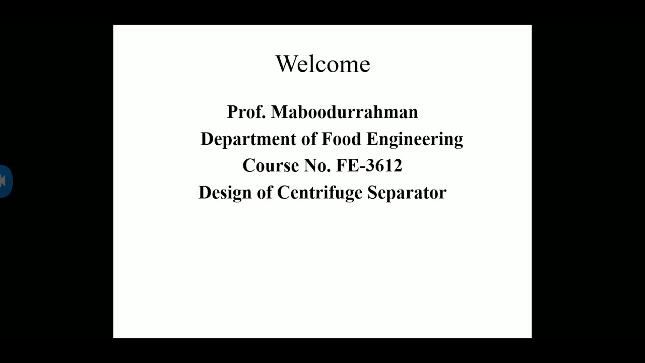 Design of Centrifuge Separator