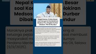 Amarah Rakyat Nepal Meledak, Demo Rusuh Bakar Singha Durbar hingga PM Oli Resmi Mundur