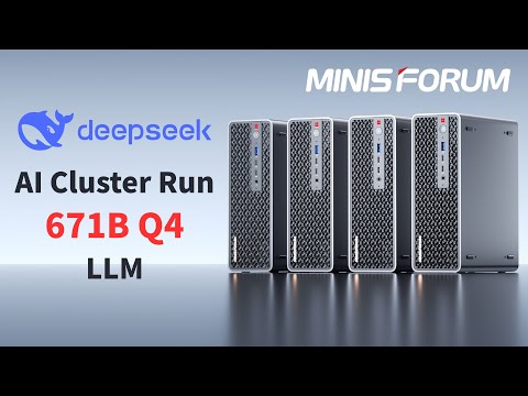 Running DeepSeek-R1 671B  (Q4) Locally on a MINISFORUM MS-S1 MAX 4-Node AI Cluster