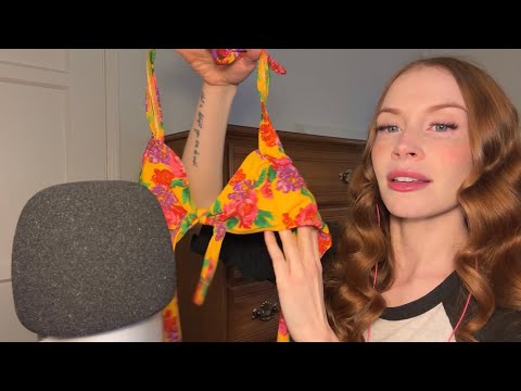 🌿ASMR🌿 New Vintage & Thrifted Clothing! 100% Whispered Secondhand Haul / Show & Tell