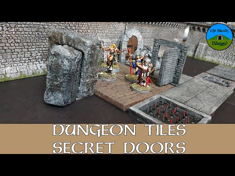 Crafting Secret Doors for Dungeons and Dragons Dungeon Tile Terrain