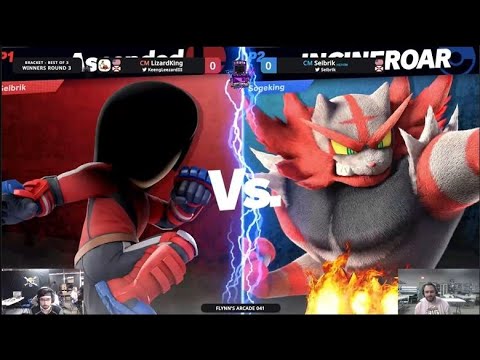 Flynn's Arcade 041 Winners Round 3 - Seibrik (Mii Brawler) Vs. LizardKing (Incineroar) SSBU ULTIMATE