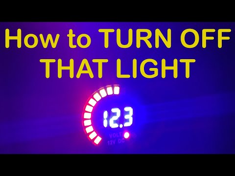 How to turn off your Scamps battery voltage indicator light.