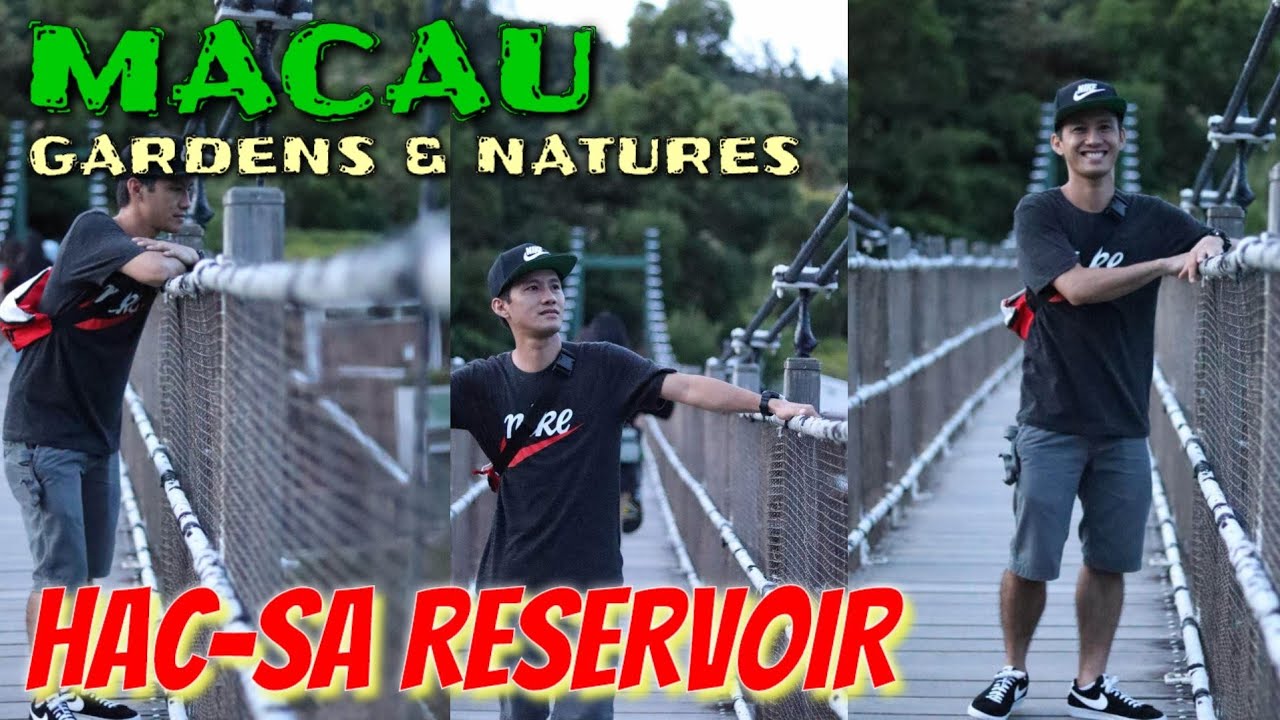 Relaxing beach walk at Hac Sa Park, Macau