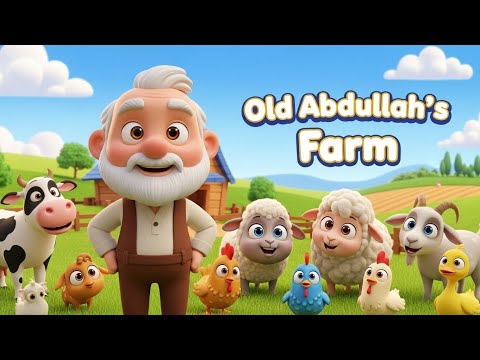 Old Abdullah Had A Farm | Islamic Cartoon | Islamic Kids Nasheed | Muslim Kids Nursery Rhymes 