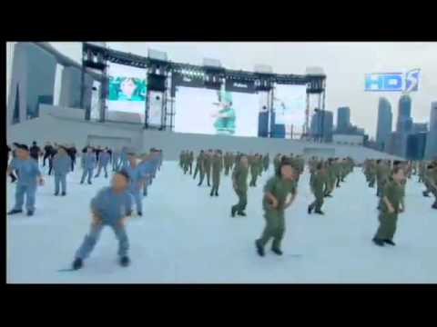 National Day Parade 2013 - Ah Boys To Men singing ABTM 1 Theme Song - Recruit's Anthem
