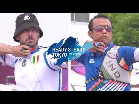 Mauro Nespoli v Tarundeep Rai – recurve men 1st round | Tokyo 2020 Olympic Test