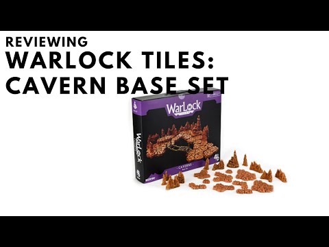 Warlock Tiles: Caverns Base Set Review - Wizkids Prepainted Terrain