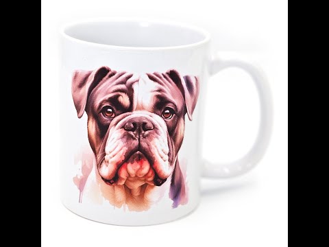 Grey Bulldog Mug
