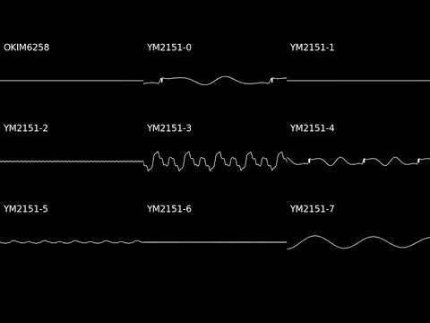 Akumajo Dracula (Sharp x68000) - Simon's Theme (Oscilioscope View)