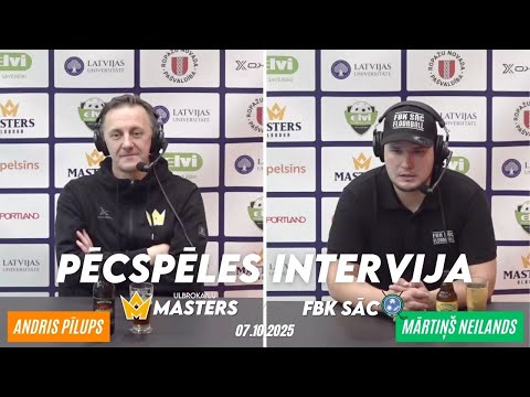 Elvi florbola līga vīriešiem: Masters Ulbroka/LU - FBK SĀC | Pēcspēles intervija