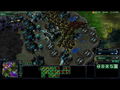 SC2 Mass Hellion 4v4 lolz