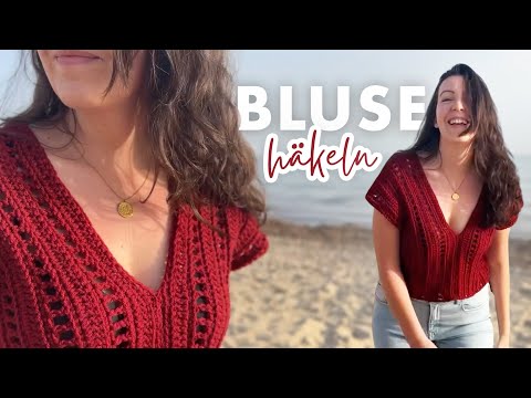 Einfache Bluse häkeln | Shirt mit schönem Muster | Sommer Top für Anfänger