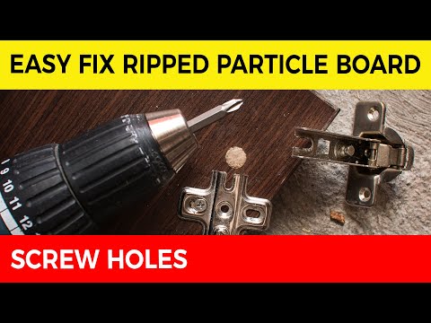 Fix Particle or Chipboard Screw Holes 🧰