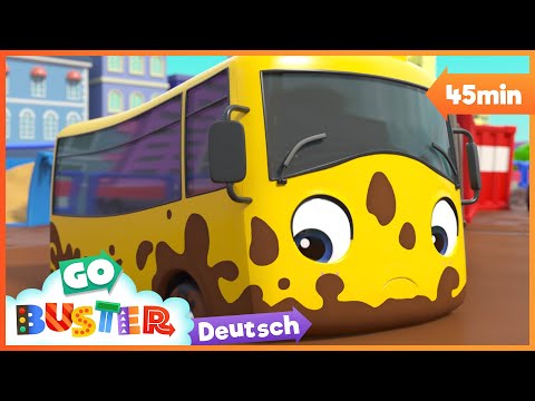 Buster Baustelle – Im Matsch steckengeblieben | Go Buster Deutsch | Kinderlieder | Cartoons!