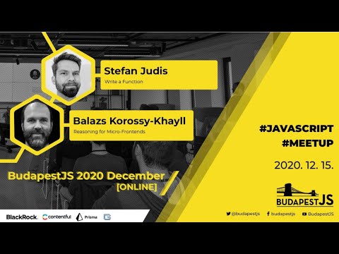 BudapestJS Meetup December 2020