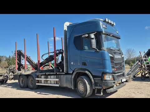 Scania R 520, timber trucks