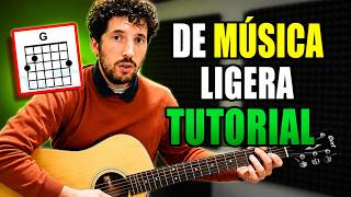 Aprende a Tocar DE MÚSICA LIGERA (Soda Stereo | Tutorial Guitarra FÁCIL | Acordes y Rasgueo