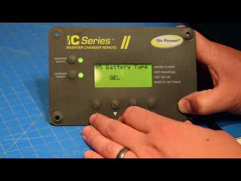 Setting Battery Type on a Go Power! IC Series Inverter Charger