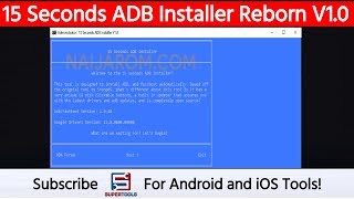 15 Seconds ADB Installer Reborn V1.0 - Best ADB Installer | Super Tools