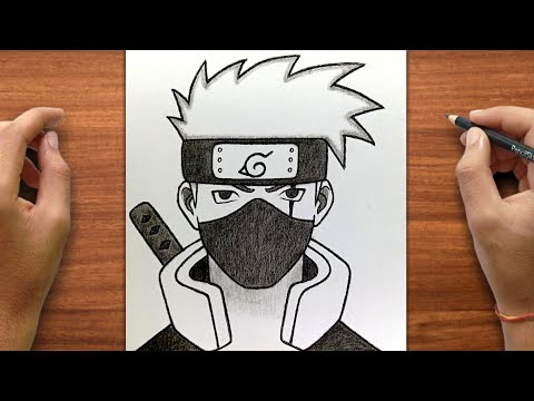 Easy Kakashi Drawing | How to Draw Kakashi Hatake | Step by Step for Beginners