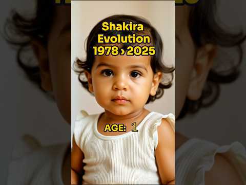 The Evolution of Shakira: Age 1 to 48! (AI-Generated)