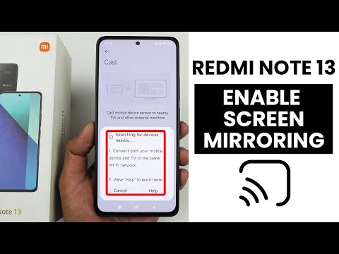 Enable Screen Mirroring In Redmi Note 13 |Use Screen Cast