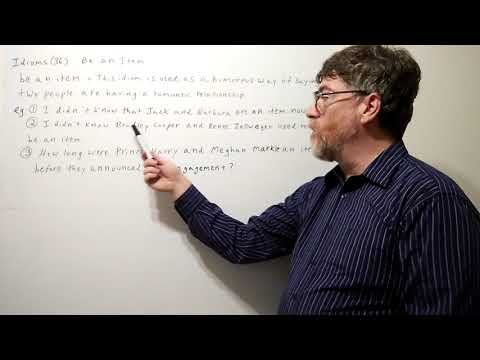 Tutor Nick P Idioms 36 -  Be an Item
