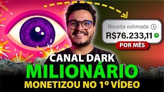 Modelei um Canal Dark que bateu as métricas no primeiro vídeo – Aula grátis completa de CANAL DARK