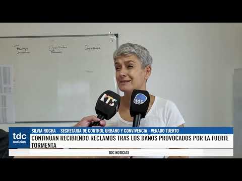 VENADO TUERTO | CONTINÚAN RECIBIENDO RECLAMOS TRAS LOS DAÑOS PROVOCADOS POR LA FUERTE TORMENTA