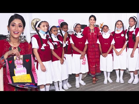 Shivangi Joshi Celebrates Her Birthday With Khushii NGO Kids & Receives Handmade Cards From Girls