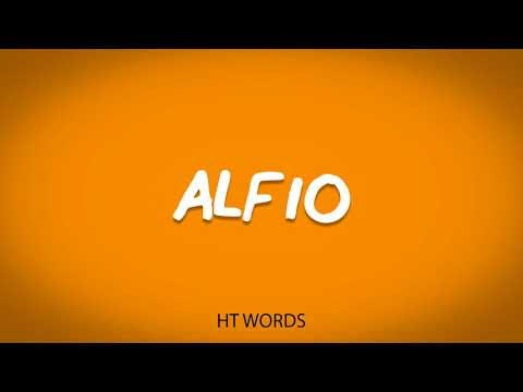 How to pronounce ALFIO