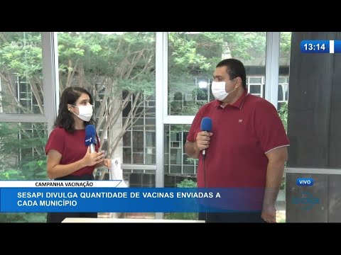 SESAPI divulga quantidade de vacinas enviadas a cada município 20 01 2021