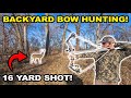 BOW HUNTING Deer In My BACKYARD For The FIRST TIME Catch Clean Cook